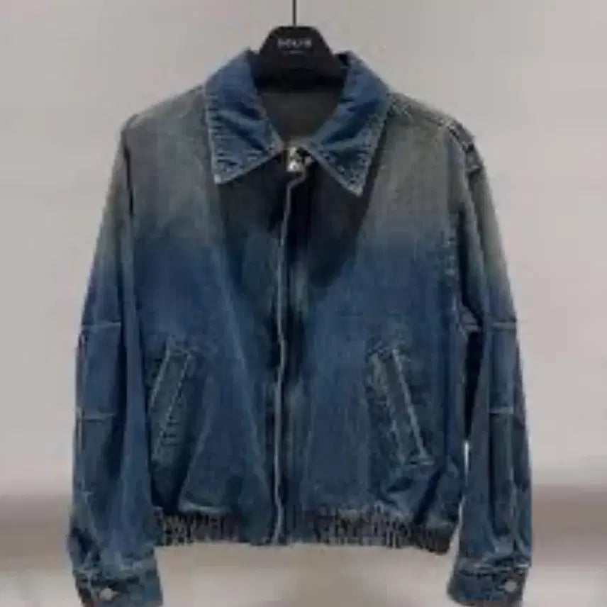 [BUNJANG] Solid Homme Medium Blue Washed Denim Jacket / (마지막가격)솔리드옴므 미디엄블루 워싱 데님자켓 46