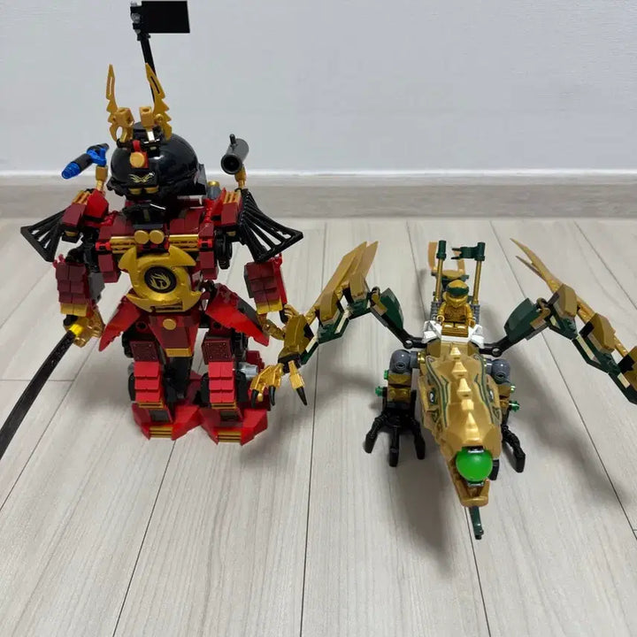 [BUNJANG] LEGO Ninjago Samurai Robot &amp; Gold Dragon Bundle Set / 닌자고 사무라이로봇,골드드래곤 일괄
