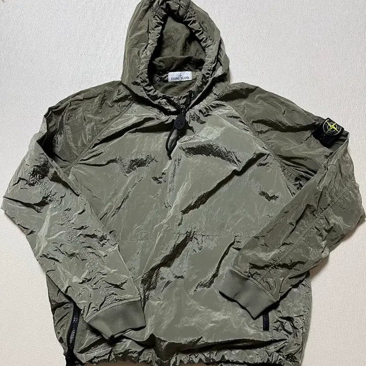 [BUNJANG] Stone Island Nylon Metal Anorak XL Khaki / 스톤아일랜드 나일론메탈 카키 아노락XL
