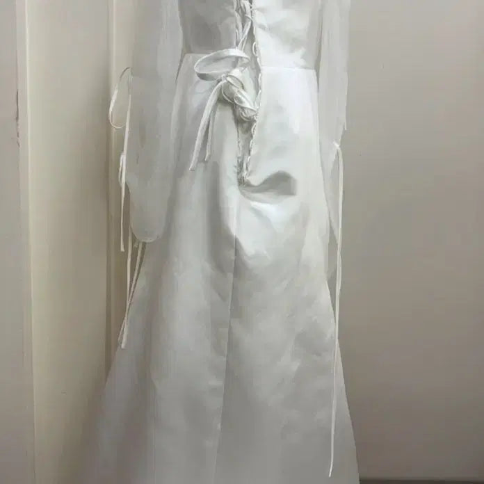 [BUNJANG] Silk White Long Dress / 화이트 원피스, 드레스