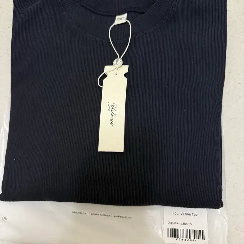 [BUNJANG] URBANIC Foundation Tee Navy / 얼바닉 URBANIC Foundation tee 파운데이션 네이비 새상품