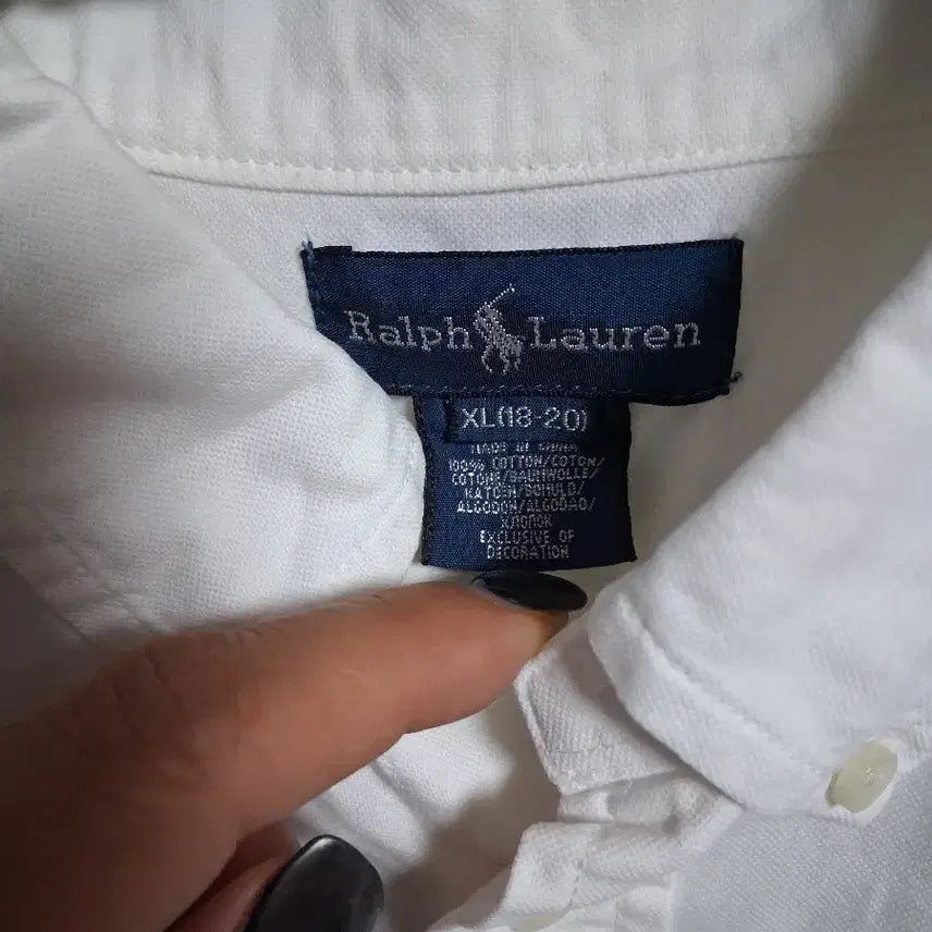 [BUNJANG] Polo Ralph Lauren Big Pony White Shirt / 폴로 랄프로렌 빅포니 화이트 셔츠