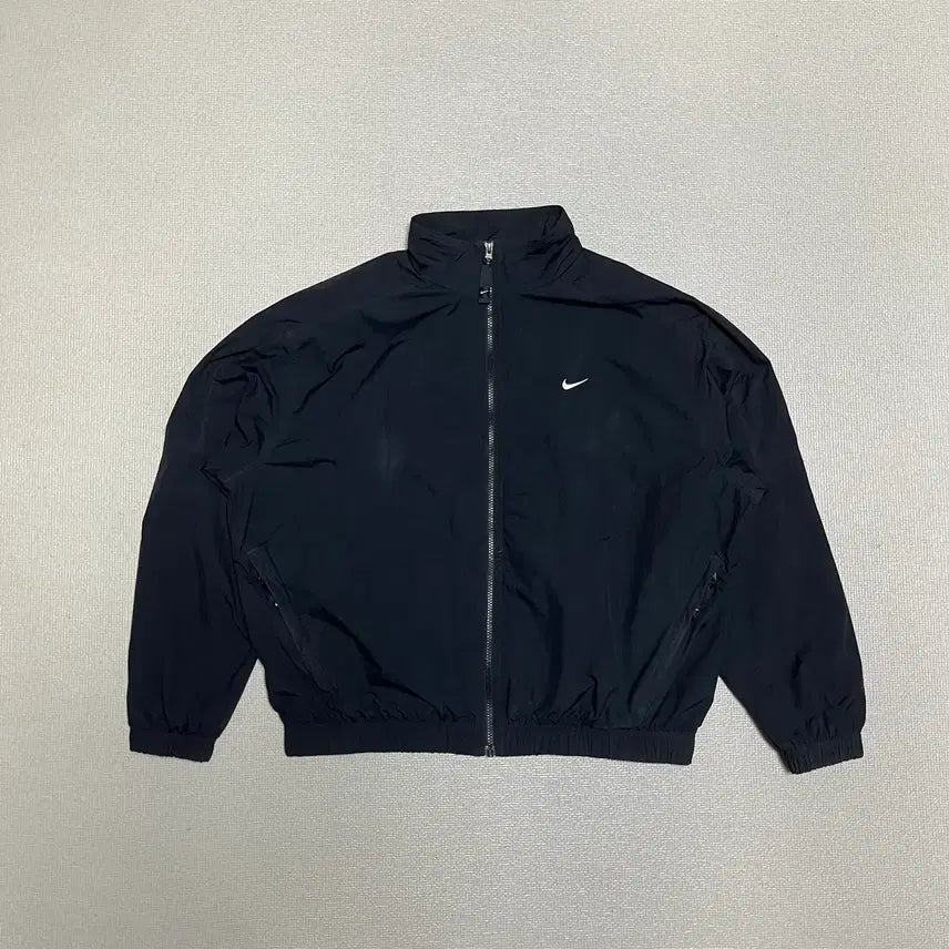 [BUNJANG] Nike NRG Solo Swoosh Woven Track Jacket Black L / [나이키] NRG 솔로 스우시 우븐 트랙 자켓 블랙 L