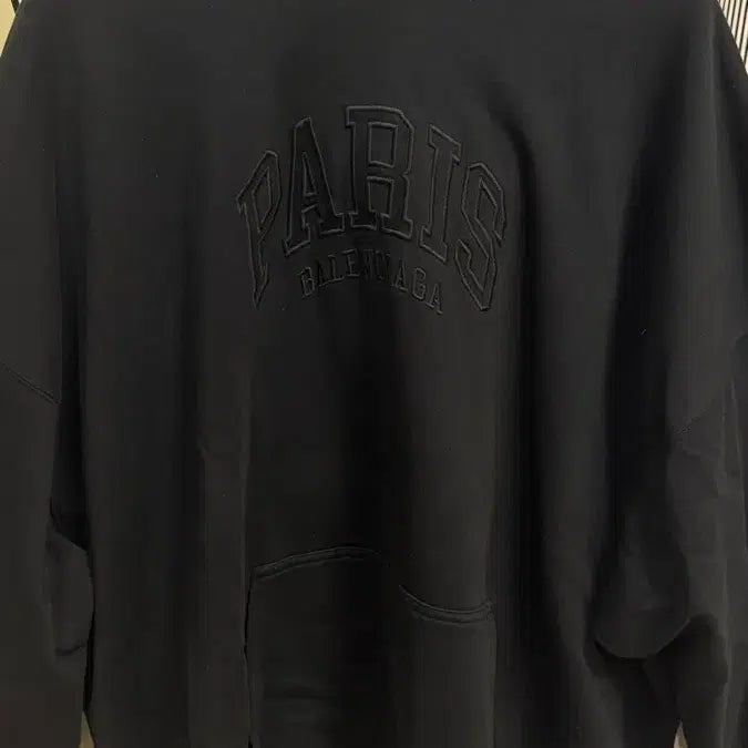 [BUNJANG] Balenciaga PARIS Hoodie Black Size 4 / 발렌시아가 PARIS 후드