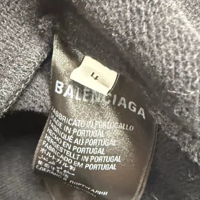 [BUNJANG] Balenciaga PARIS Hoodie Black Size 4 / 발렌시아가 PARIS 후드