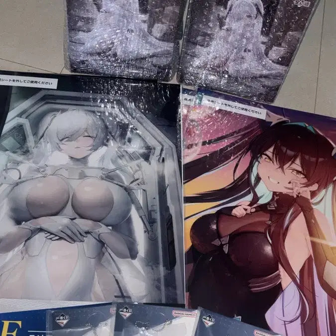 [BUNJANG] Nikke Cinderella Noodles Stopper Figure + Nikke Lottery Keyring (Sealed) / (미개봉) 니케 신데렐라 누들스토퍼 피규어 + 세이렌 포스터 키링 세트