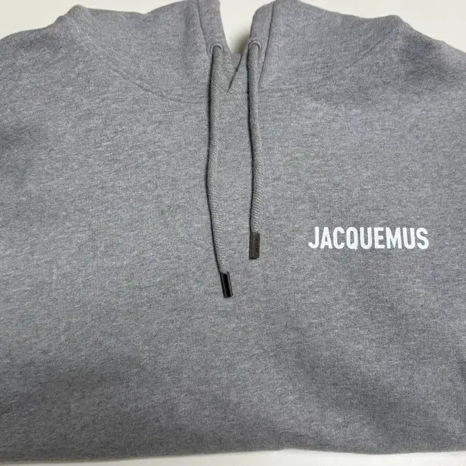 [BUNJANG] Jacquemus Grey Hoodie with White Logo Print XL / 자크뮈스 후드