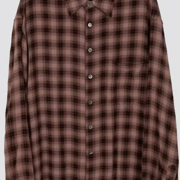 [BUNJANG] Surface Edition Loose Check Shirt Dark Pink L / 서피스에디션 / LOOSED CHECK SHIRTS_다크핑크 / L