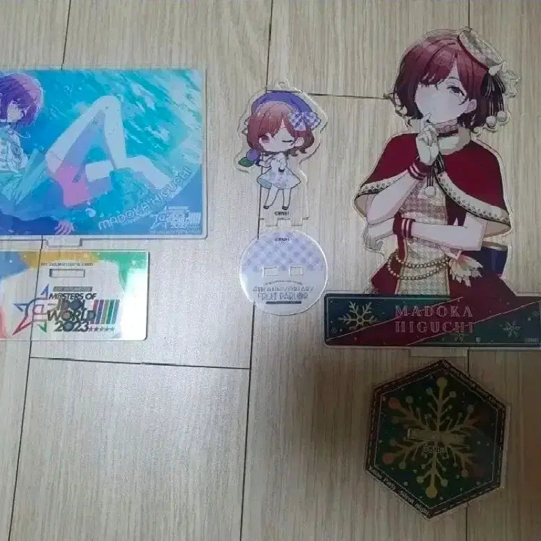 [BUNJANG] Idolmaster Shiny Colors Madoka Higuchi Acrylic Stand Bundle Set / 아이돌마스터 샤니마스 히구치 마도카 아크릴스탠드 일괄
