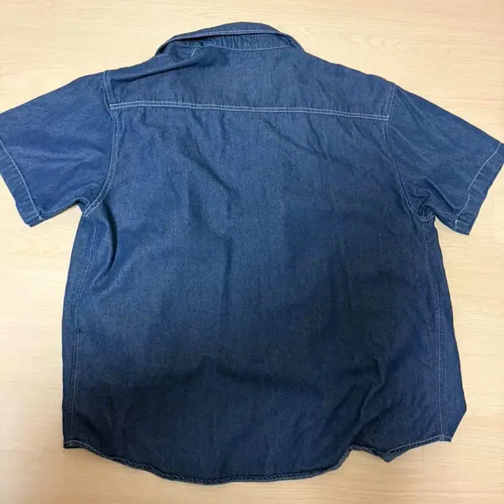 [BUNJANG] Denim Short Sleeve Shirt / 데님 반팔 셔츠 / 여름 코디 필수 / 상태 좋음
