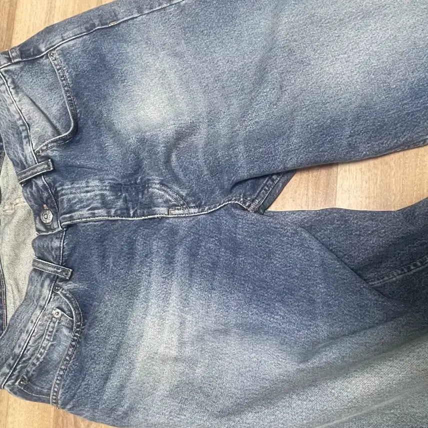 [BUNJANG] Sunflower Loose Denim Pants Mid Blue 33/32 / 선플라워 루즈 데님팬츠 미드 블루 33/32