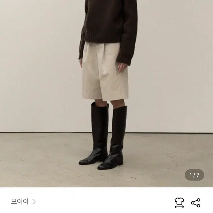 [BUNJANG] Moia Corduroy Half Pants Ivory / 모이아 코듀로이 하프팬츠 아이보리