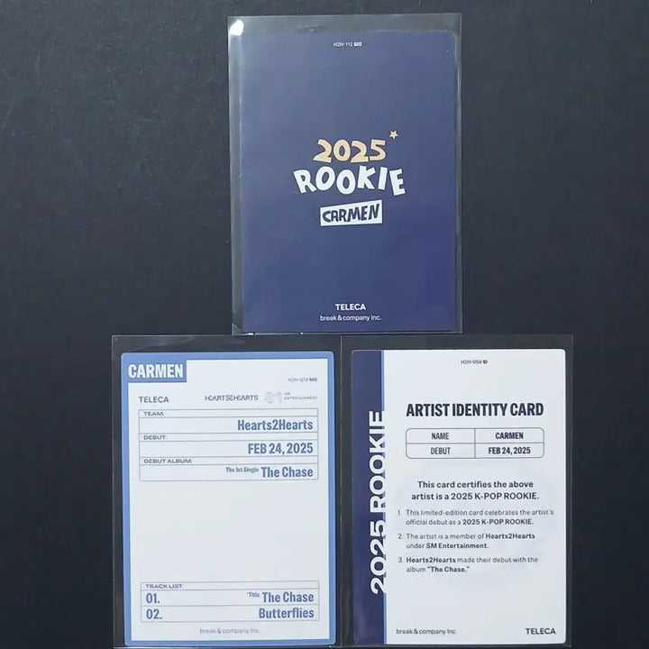 [SOLD OUT] 테레카 하투하 카르멘 시그니처인쇄사인 + 데뷔카드 + 학생증 카드세트