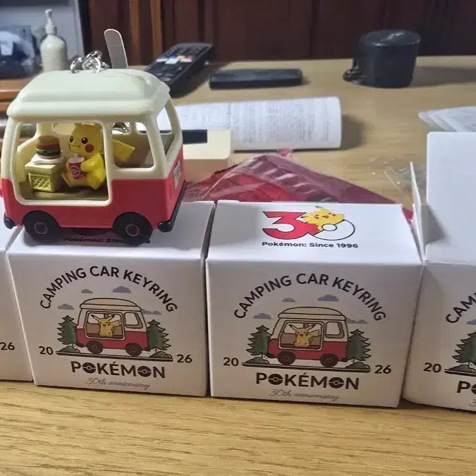 [BUNJANG] Pokemon Camping Car Keyring Pikachu Bundle (4 items) / 포켓몬 캠핑카 키링 피카츄외 미개봉 3개