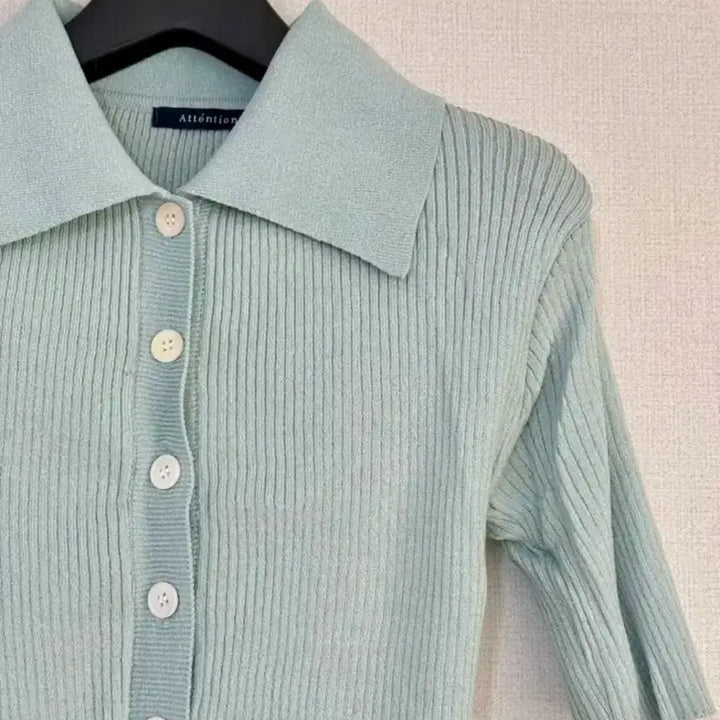 [BUNJANG] Mint Color Knit Short Sleeve Top / 새상품_ 민트 컬러 니트 반팔 판매