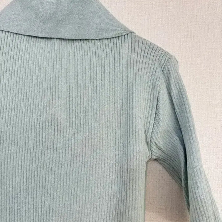 [BUNJANG] Mint Color Knit Short Sleeve Top / 새상품_ 민트 컬러 니트 반팔 판매