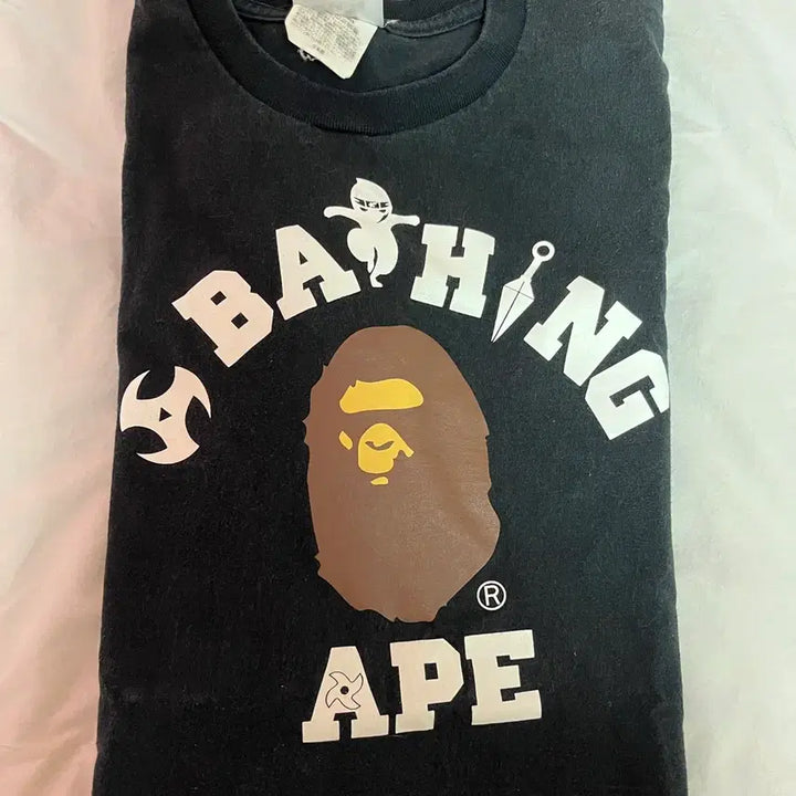 [BUNJANG] BAPE Ninja Black T-Shirt (M) / 베이프 닌자 블랙 M 반팔 티셔츠