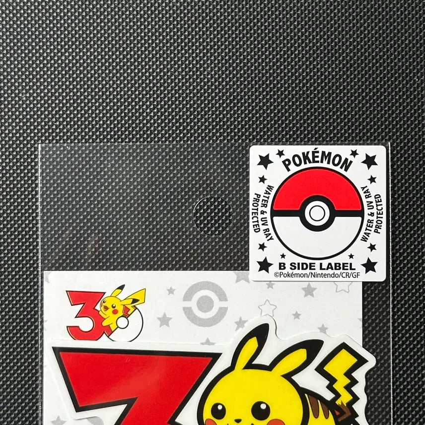 [BUNJANG] Pokemon 30th Anniversary Pikachu Logo Sticker (Sealed) / [일본 한정 미개봉] 포켓몬 30주년 피카츄 로고 스티커 띠부씰