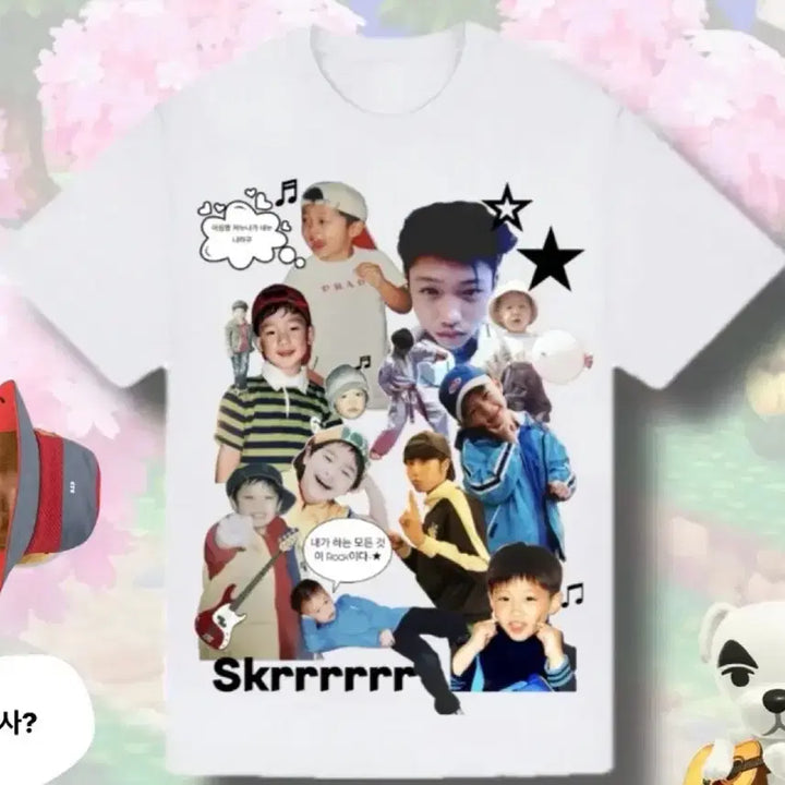 [BUNJANG] Stray Kids Printing Short Sleeve T-Shirt / 스트레이키즈 스키즈 프린팅 반팔 티셔츠 양도