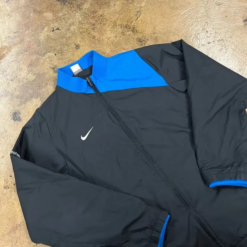 [BUNJANG] Nike Black Blue Windbreaker Jacket / [정품/L] 나이키 블랙 블루 바람막이 자켓