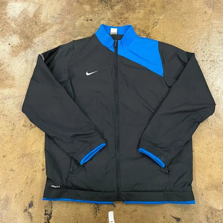 [BUNJANG] Nike Black Blue Windbreaker Jacket / [정품/L] 나이키 블랙 블루 바람막이 자켓