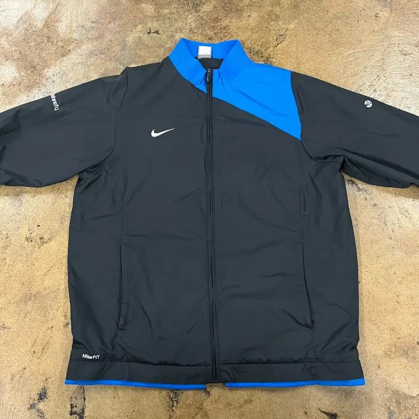 [BUNJANG] Nike Black Blue Windbreaker Jacket / [정품/L] 나이키 블랙 블루 바람막이 자켓