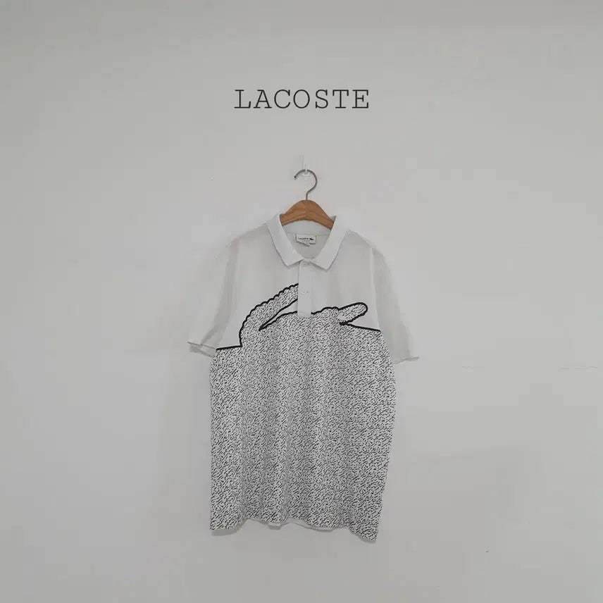 [BUNJANG] Lacoste Big Logo Short Sleeve Polo Shirt / No.26050217 라코스테 빅 로고 반팔 카라 티셔츠