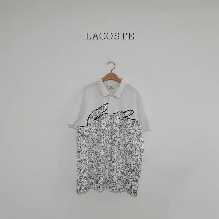 [BUNJANG] Lacoste Big Logo Short Sleeve Polo Shirt / No.26050217 라코스테 빅 로고 반팔 카라 티셔츠