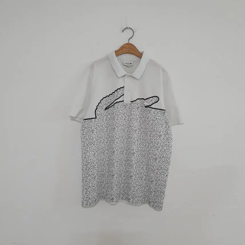 [BUNJANG] Lacoste Big Logo Short Sleeve Polo Shirt / No.26050217 라코스테 빅 로고 반팔 카라 티셔츠