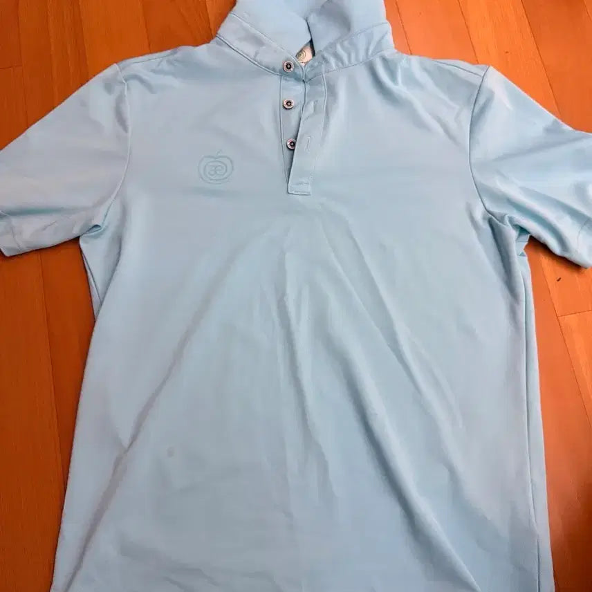 [BUNJANG] Appline Sky Blue Collar T-Shirt Size 95 / 애플라인드 하늘색 카라티팝니다