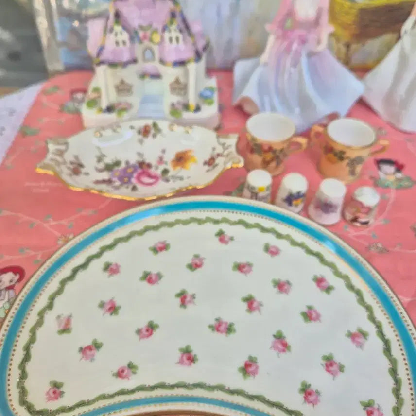 [BUNJANG] Minton Blue Oval Plate / 민톤 블루반달 1