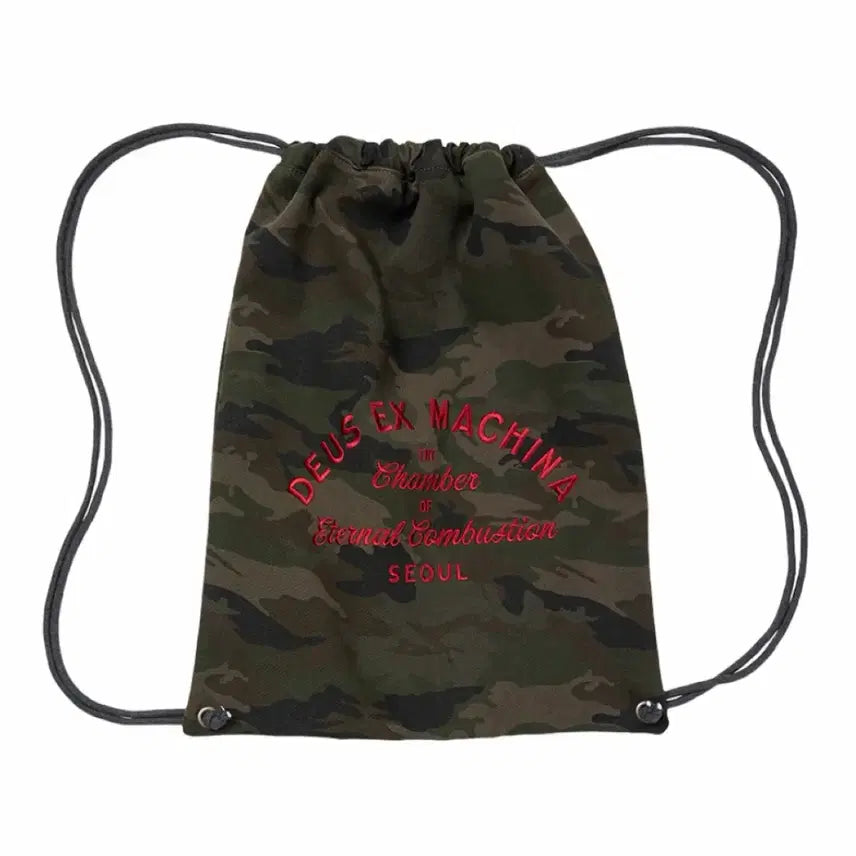 [BUNJANG] Deus Ex Machina Camo String Bag / 데우스 엑스 마키나 스트링 백 카모