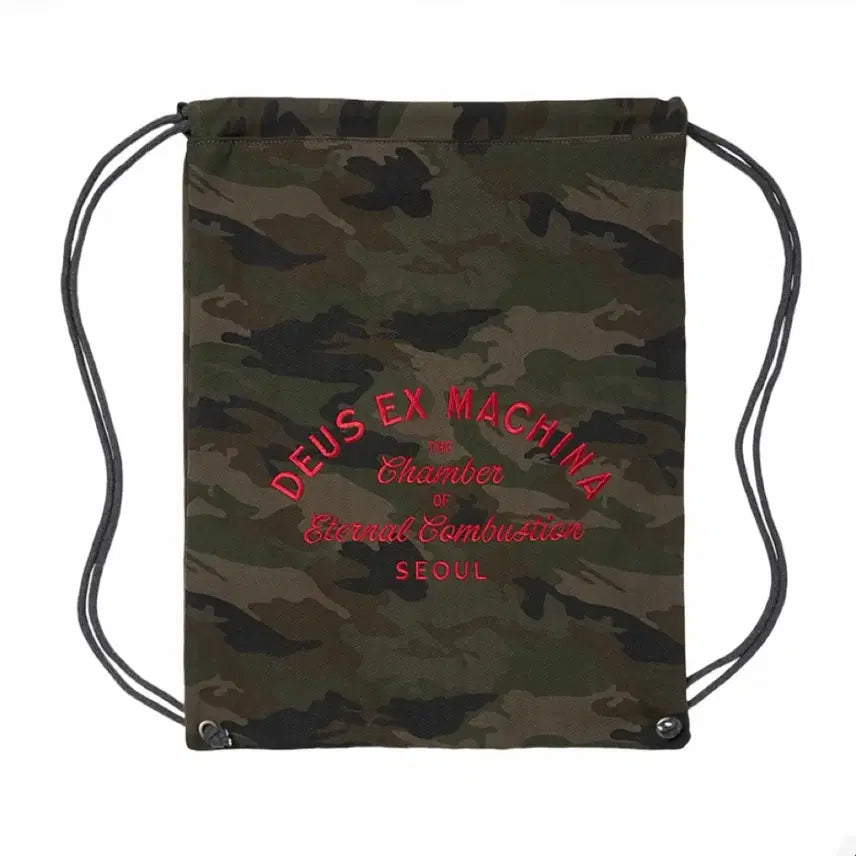 [BUNJANG] Deus Ex Machina Camo String Bag / 데우스 엑스 마키나 스트링 백 카모