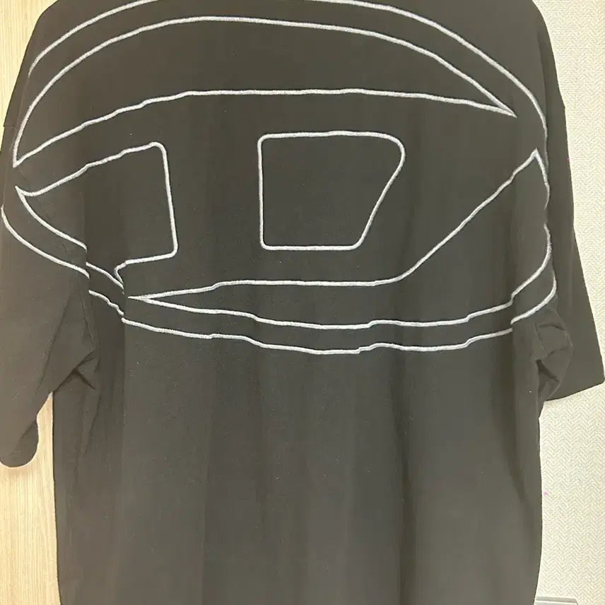 [BUNJANG] Diesel Maxi Logo T-Shirt Black L / 디젤 백 맥시 로고 티셔츠 블랙 L