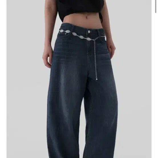 [BUNJANG] Deep Summer Denim Wide Fit Pants / [어텀] 딥썸머데님