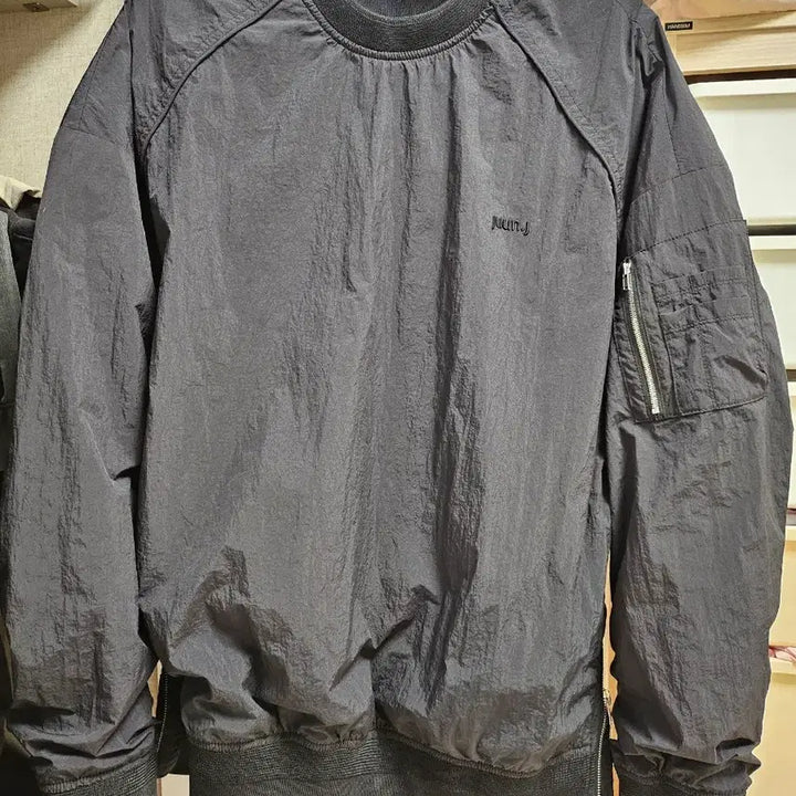 [BUNJANG] JUUN.J Nylon Black Shirt Jacket 44 / JUUN.J 준지 나일론 블랙 셔켓 44(실사107)