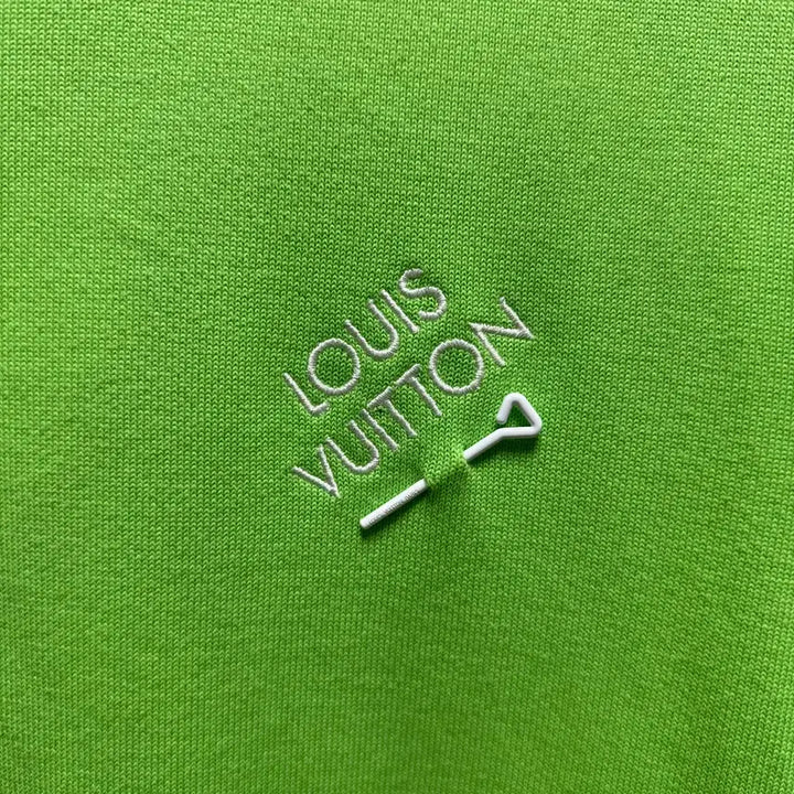 [BUNJANG] Louis Vuitton Embroidered Signature Oversized Knit T-Shirt / 루이비통 엠브로이더드 시그니처 오버핏 니트 반팔