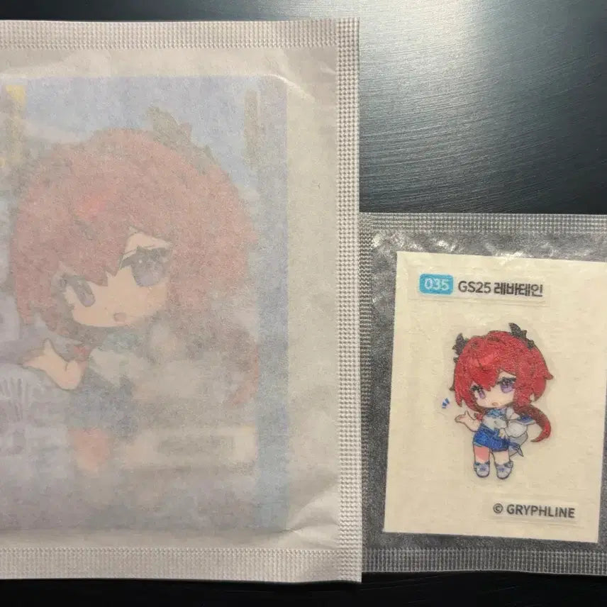 [BUNJANG] Arknights Levain Lenticular Sticker Set / 엔드필드 레바테인 카드 띠부씰 세트