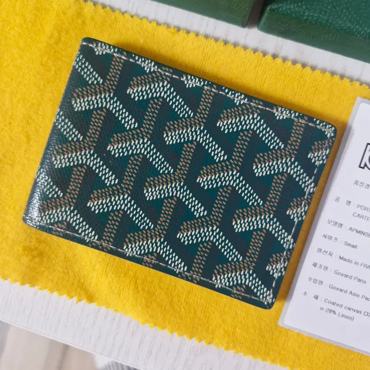 [BUNJANG] Goyard Victoire Card Holder Green Full Set / 고야드 빅투아르 카드지갑 풀구성