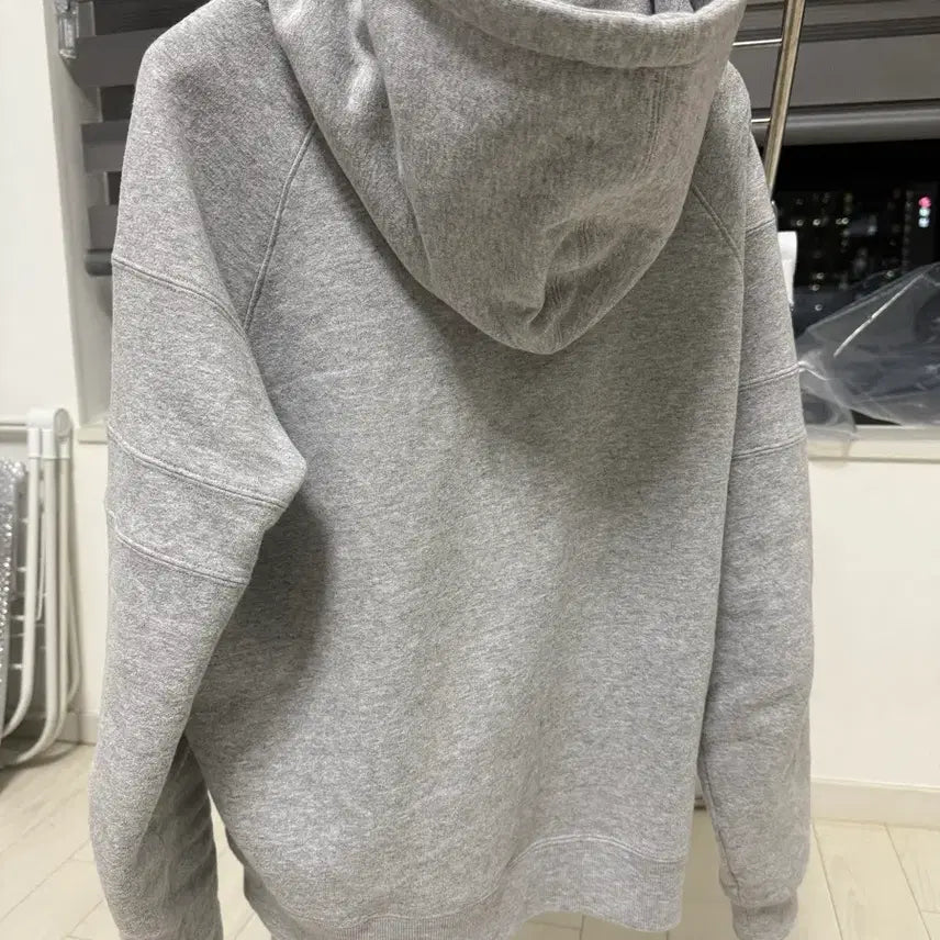 [BUNJANG] Saint Laurent Logo Embroidered Hoodie Grey M / 생로랑 로고 자수 후드 그레이 m 택보유중