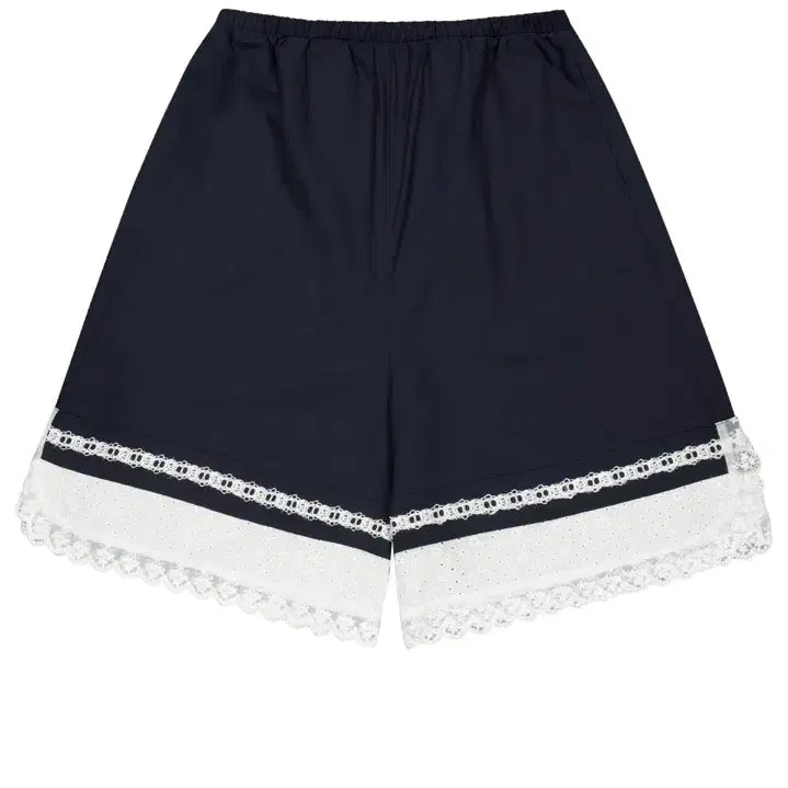 [BUNJANG] COYSEIO Lace Navy Shorts / COYSEIO 코이세이오 레이스 네이비 반바지