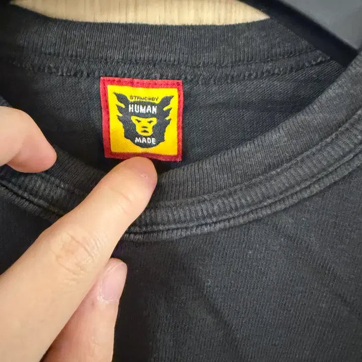 [BUNJANG] Human Made Black T-Shirt / 휴먼메이드 블랙 반팔티