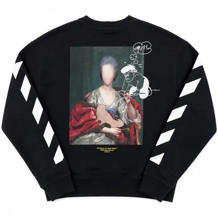 [BUNJANG] Off-White Incompiuto Pictogram Sweatshirt - Medium / Off-white Incompiuto 픽토그램 맨투맨 m
