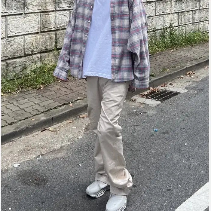 [BUNJANG] Fadeaway Dropneck Check Shirt Size 2 / 페이드어웨이(FADEAWAY) / DROPNECK 체크셔츠 / 2 사이즈