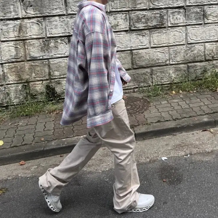 [BUNJANG] Fadeaway Dropneck Check Shirt Size 2 / 페이드어웨이(FADEAWAY) / DROPNECK 체크셔츠 / 2 사이즈