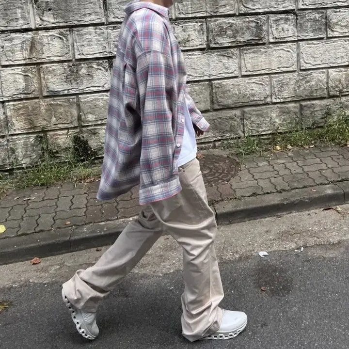 [BUNJANG] Fadeaway Dropneck Check Shirt Size 2 / 페이드어웨이(FADEAWAY) / DROPNECK 체크셔츠 / 2 사이즈