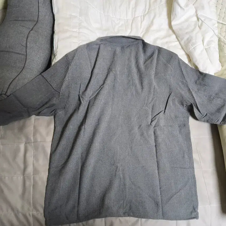 [BUNJANG] Solid Homme Seersucker Polo Shirt Size 50 / 솔리드옴므 시어서커 카라티 50사이즈