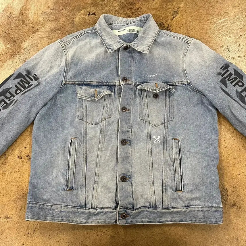 [BUNJANG] Off-White Impression Denim Jacket XXL / [정품/XXL] 오프화이트 IMPRESSION 데님 자켓