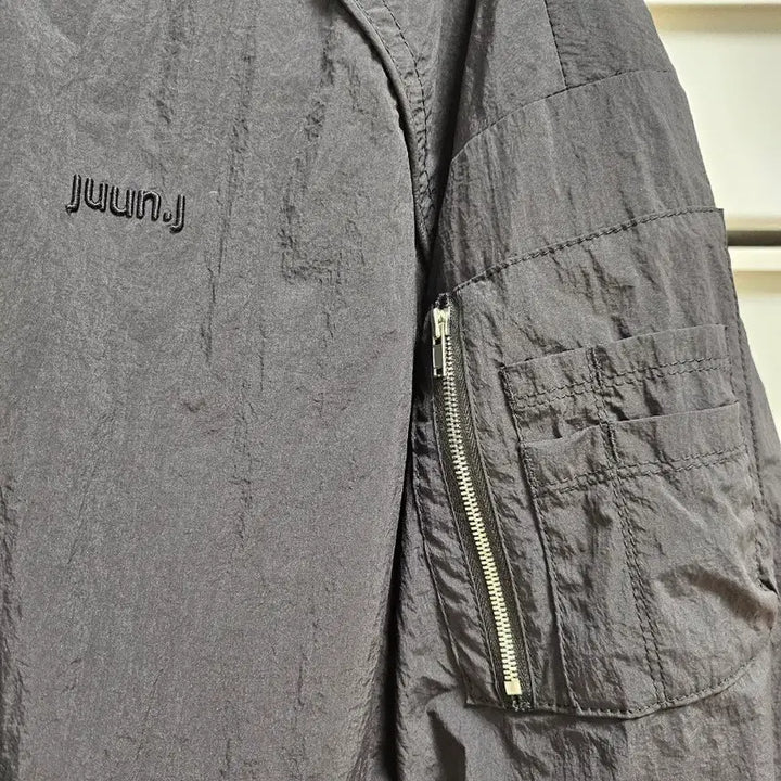 [BUNJANG] JUUN.J Black MA-1 Nylon Pullover Windbreaker / juunj 블랙 MA-1 나일론 풀오버 바람막이S(실사107)