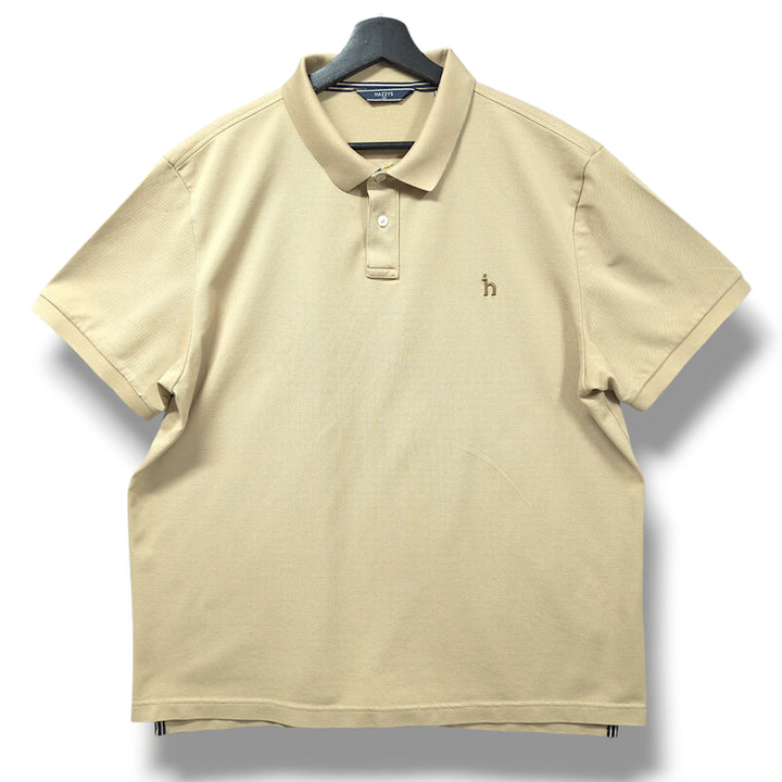 [BUNJANG] Hazzys Beige Cotton+Poly Blend PK Short Sleeve Polo Shirt (Size 120) / [2XL/120] 헤지스 베이지 코튼+폴리혼방 PK 반팔 카라티셔츠
